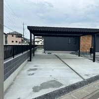 画像1736：前橋市/A様邸/外構工事・人工芝・砂利防草シート・物置設置・ブロック花壇